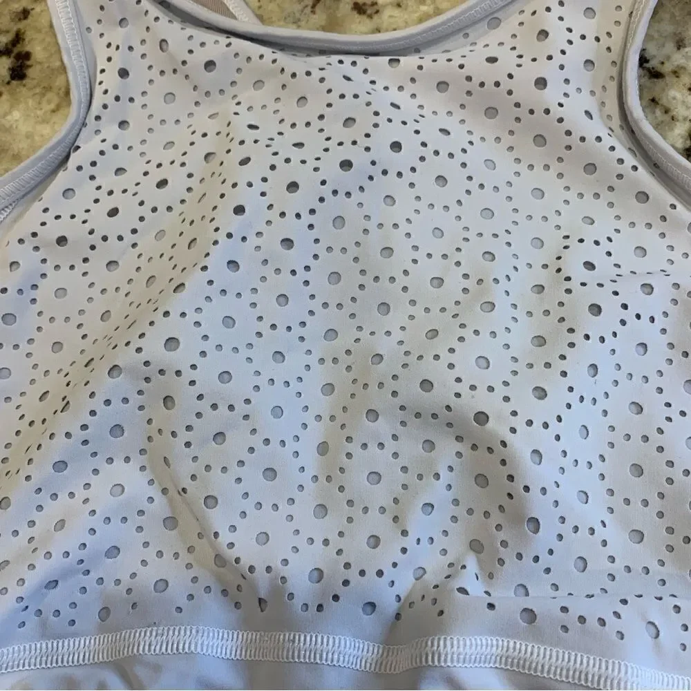 Lululemon colour me quick sports bra White Size 4